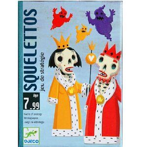 Djeco Card Game Squelettos  (MULTILINGUAL)   for Age 7+ New Sealed